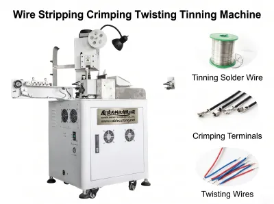 Automatisk ensidet kabelkrimp- og vridningsmaskine WPM-151T - Automatisk terminalkrympemaskine