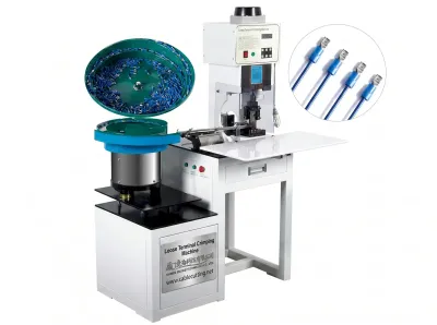 Automatisk vibrationsfodret løs terminalkrymper WPM-160 - Semi-automatisk krympemaskine