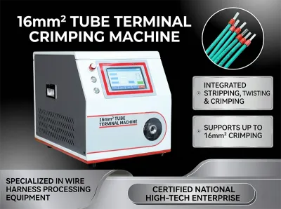 Halvautomatisk Trådstrip og Krimpmaskine til Forisolering WPM-5-40 - Afisolerings- og krympemaskine