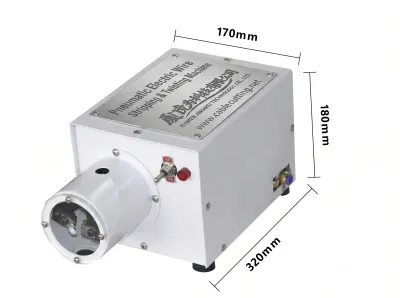Halvautomatisk Pneumatisk Elektrisk Trådstrimmel- og Snomaskine WPM-200 - Semi-automatisk stålbørstemaskine
