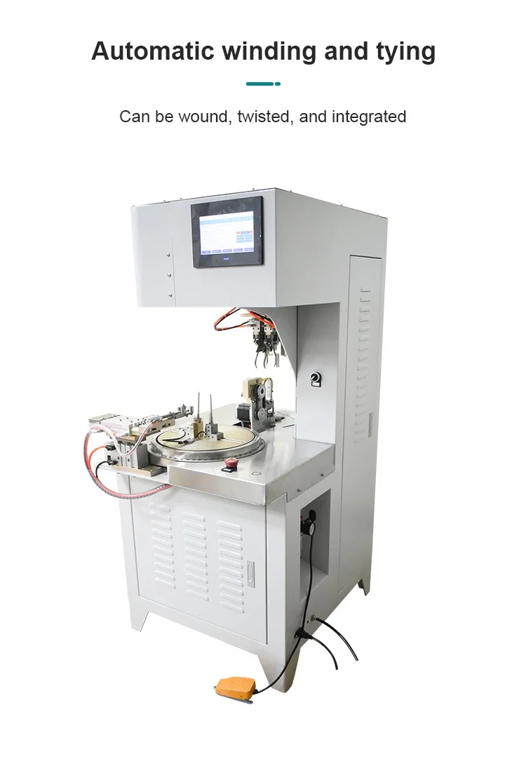 8-formet trådviklings- og bindingsmaskine, spoleviklingsmaskine, automatisk trådviklingsmaskine, kabeltrådviklingsbindemaskine