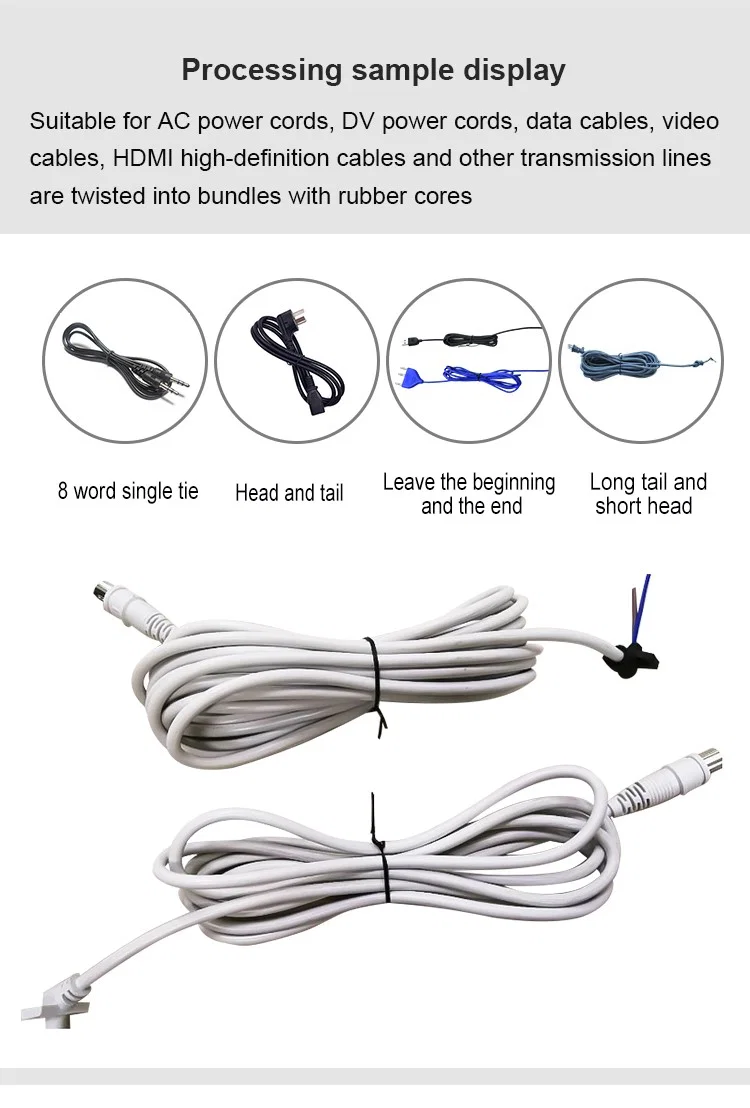 sample display of 8 Shape Wire Winding and Tying Machine, Coil Winding Machine Wire, Automatic Wire Winding Machine, Cable Wire Winding Binding Machine