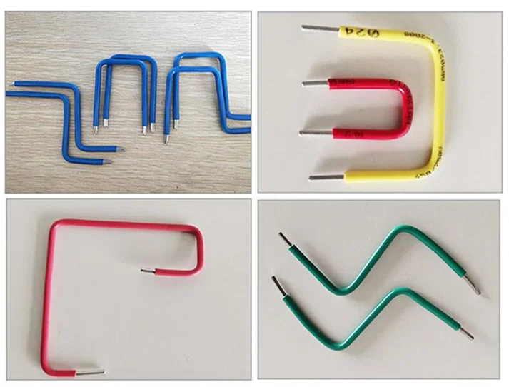 Eksempel på udstilling af Wire Cutting Stripping Bending-maskine, Strip Wire Bending Machine, Cabel Stripping Bending Machine