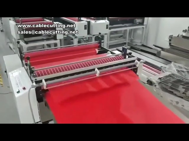 Automatisk skæremaskine til non-woven, PE-film, bobleplast og læder