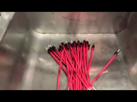 Maskine til afisolering, crimpning, lodning og fortinning af enkeltender