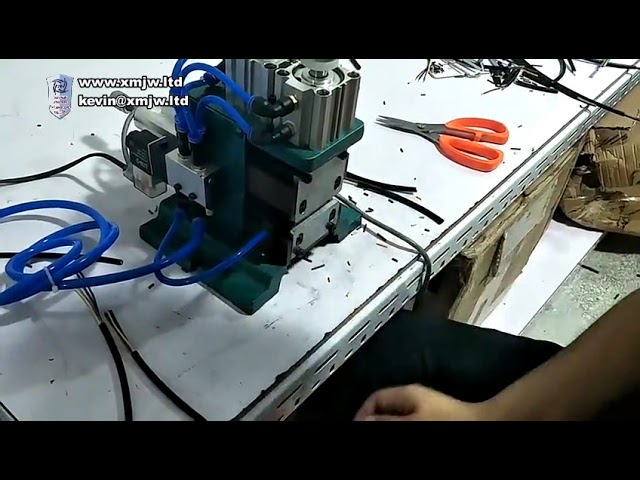 3F Kabelproduktionsudstyr Manuel Pneumatisk Afisolerings- og Snoemaskine