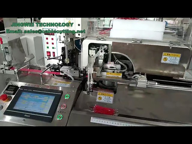 DZ05 Automatisk Kabelafisolerings-, Crimpe- og Dyppemaskine (AWG #32-16, 110V/220V, 5 Ledninger)