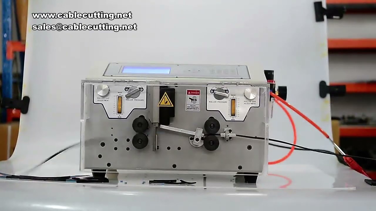 0,1-4,5 mm² (AWG 28-10) Dobbelt Afisolerings- og Skæremaskine – 300W Computerstyret Automatisk Trådstripper