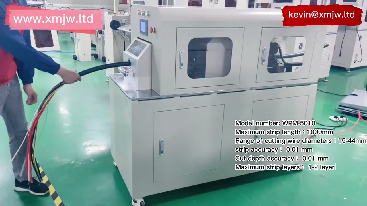 Stor firkantet roterende kabelafisoleringsmaskine WPM-5010