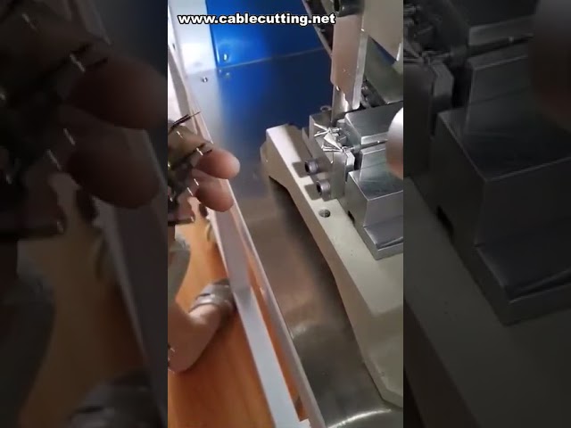 Semi-automatisk 2-pins stikpropkrympemaskine, EU-stik