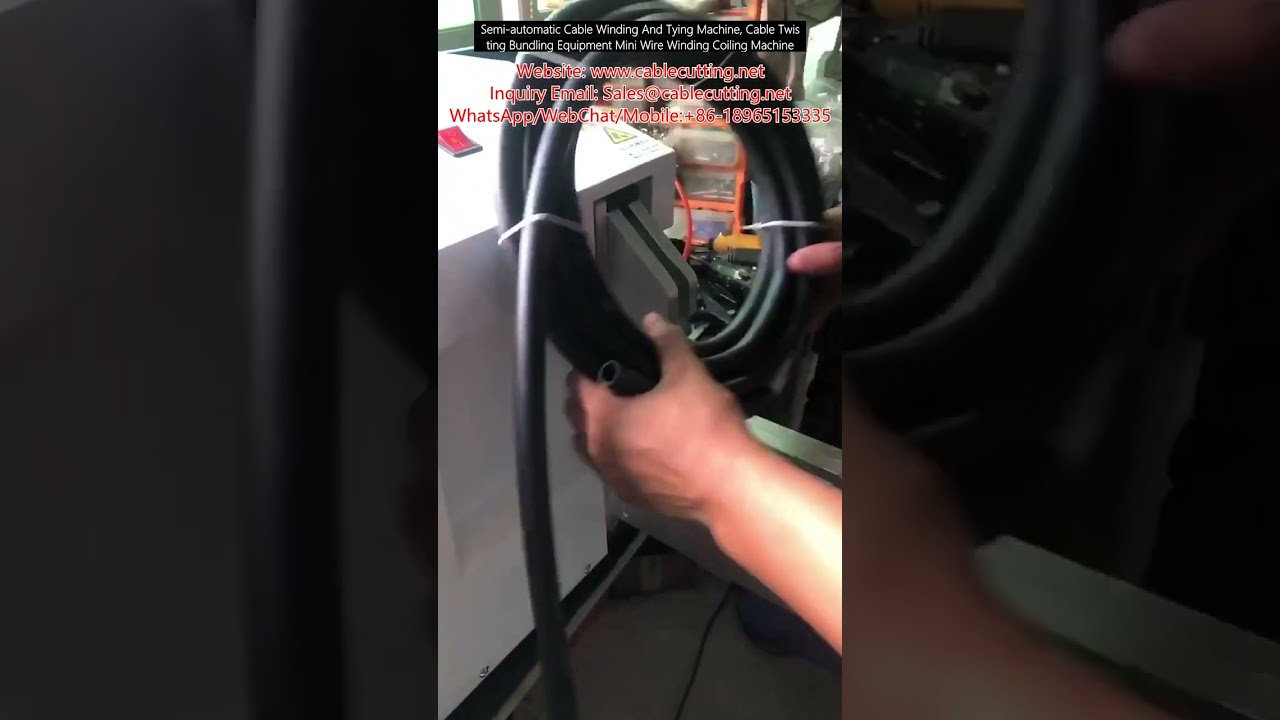 Halvautomatisk Kabelviklings- og Bindemaskine – Effektiv Samling af Mini-ledninger