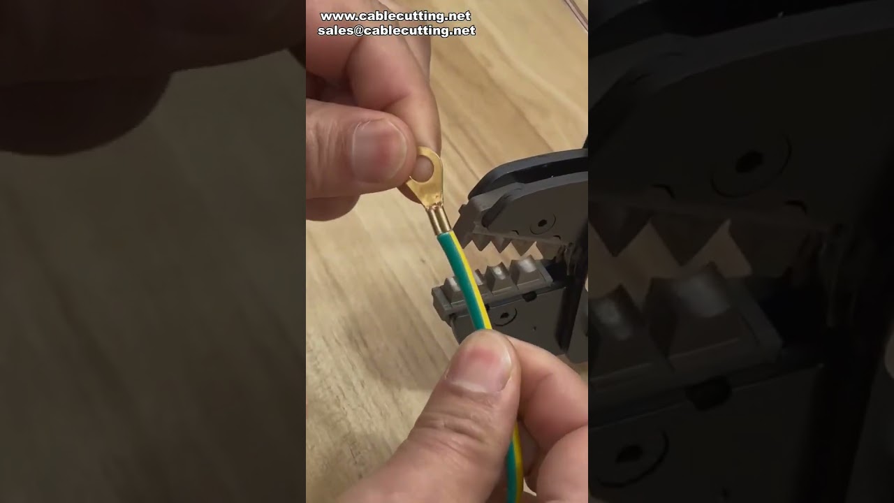 Fremragende krimpetest af 4 mm² åben laskeklemme