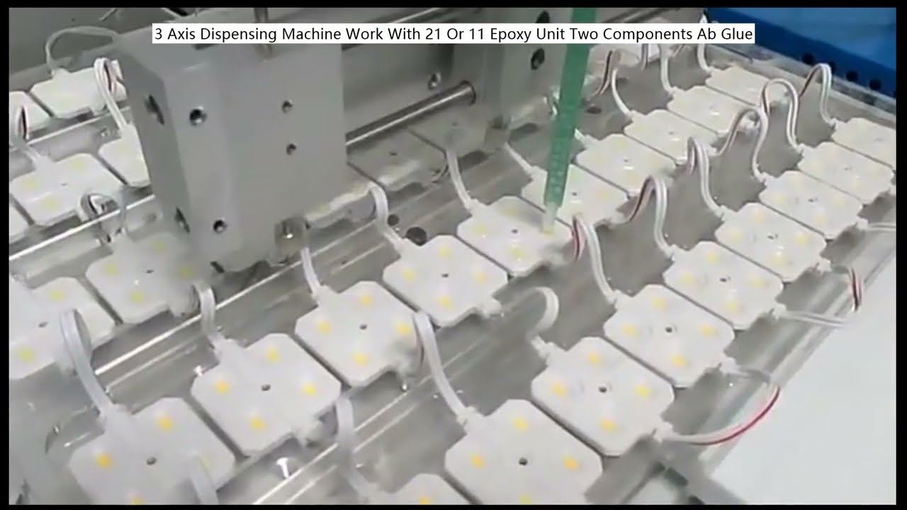 3-akset doseringsmaskine til 2-komponent AB-lim med 21 eller 11 epoxyenhed
