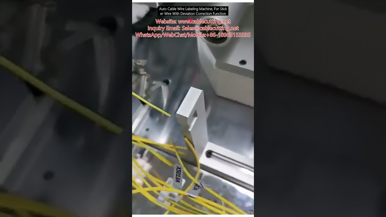 Præcis automatisk kabelmærkningsmaskine til klistermærker med afvigelseskorrektion