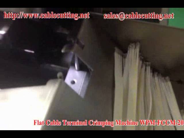 WPM FCCM-20 - Automatisk fladkabelterminal-crimpemaskine til højvolumen produktion