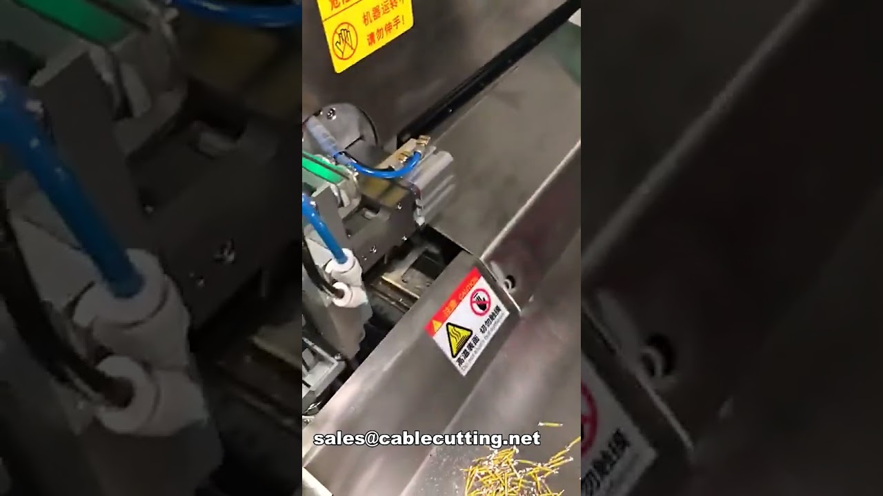 Fuldautomatisk maskine til enkelt-ende 5-leder: klipping, afisolering, crimpning og fortinning