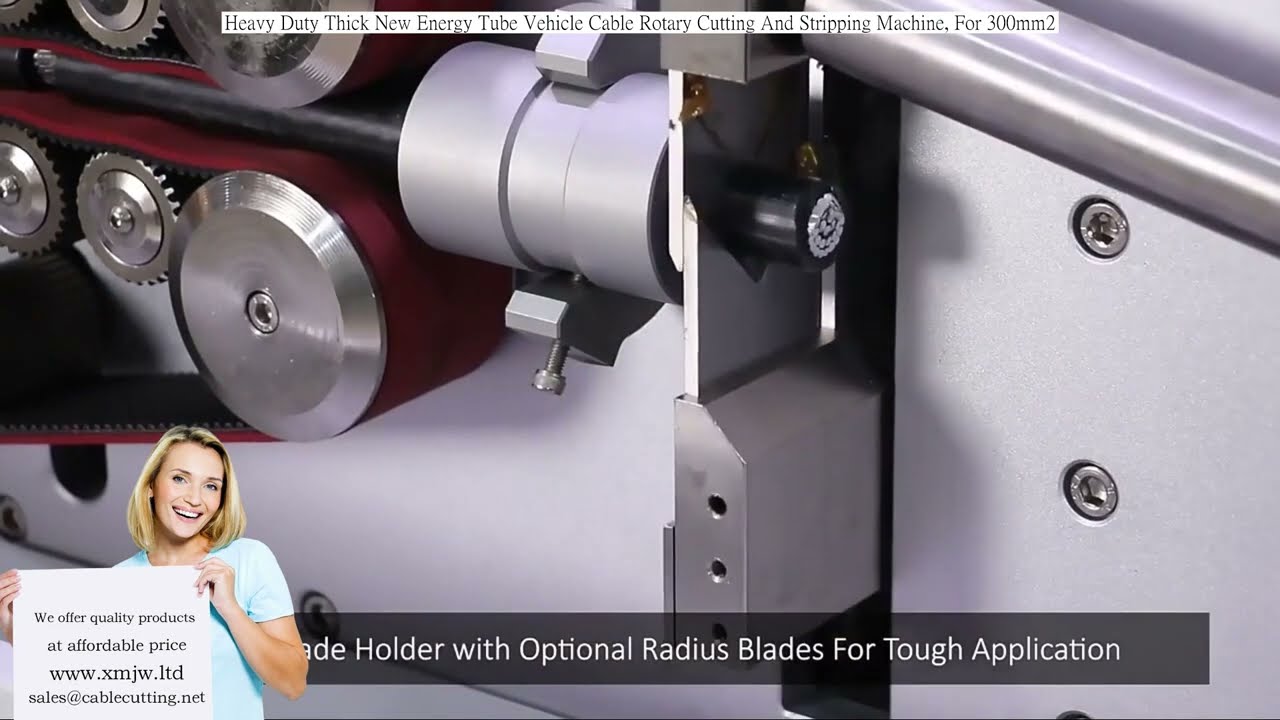 Kraftfuld Rotationsskærer- og Afisoleringsmaskine til Tykk Nye Energi Kabel (300mm²)