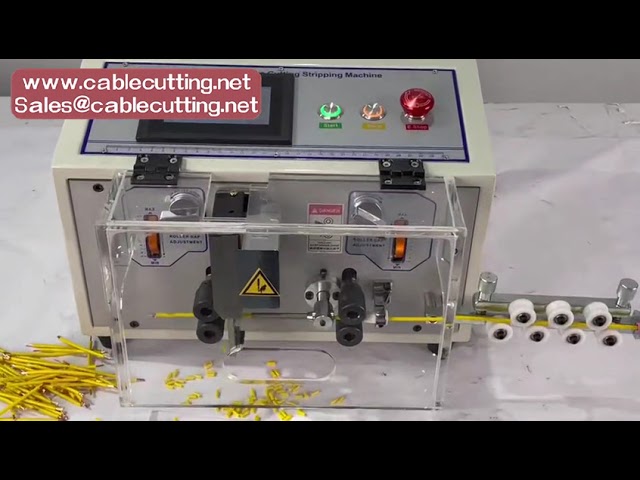 Effektiv SD automatisk wire-afisoleringsmaskine: 0,1-6 mm² (AWG 10-28) til enkelt/dobbelt ledning