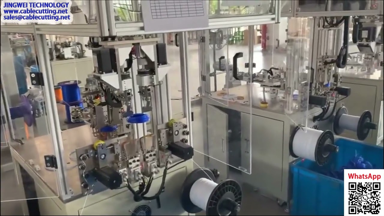 Automatisk vikling og binding af trimmerline – live produktionskørsel