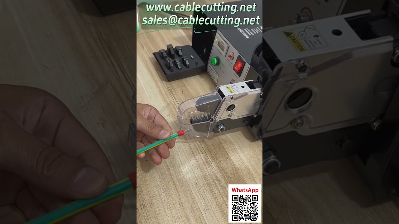 Elektrisk terminalkrimpmaskine – skærer, afisoler og krimper i én – plug-and-play #automatisering