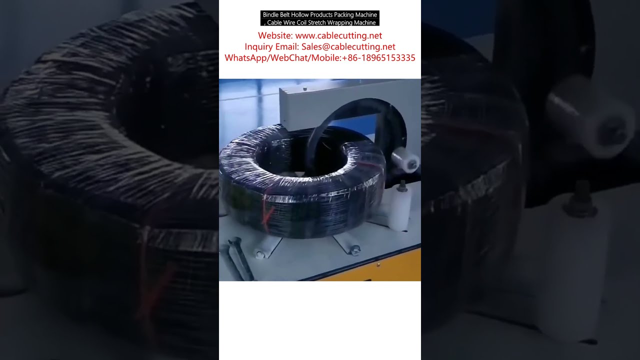 Effektiv strækfoliemaskine til kabelspoler og hule produkter - Bindle Belt