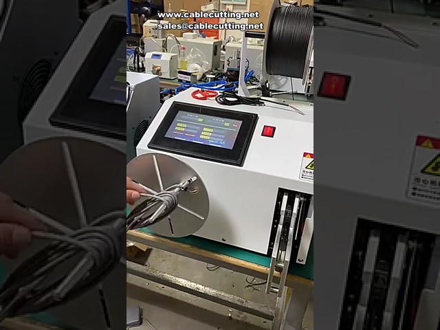 Automatisk trådspoleviklingsmaskine 5-80mm – Digital touch screen – Elektrisk kabelbindingsmaskine