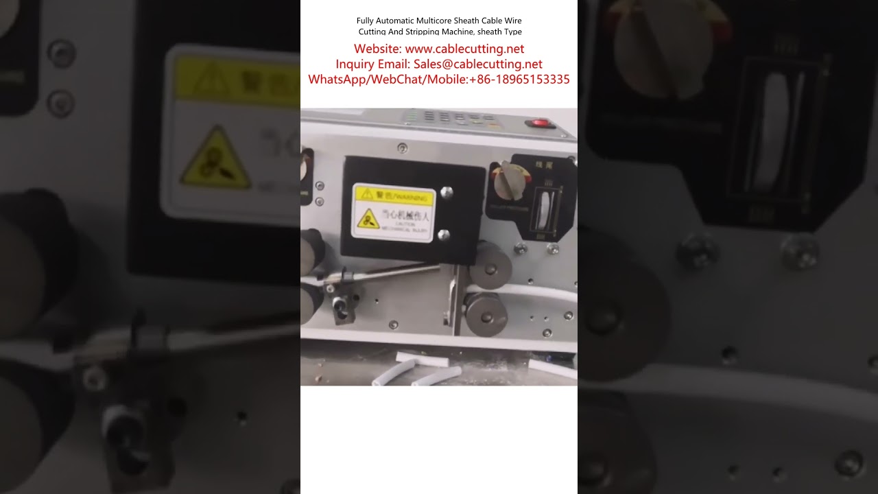 Fuldautomatisk flerkernet kappekabel skære- og afisoleringsmaskine (kappetype)