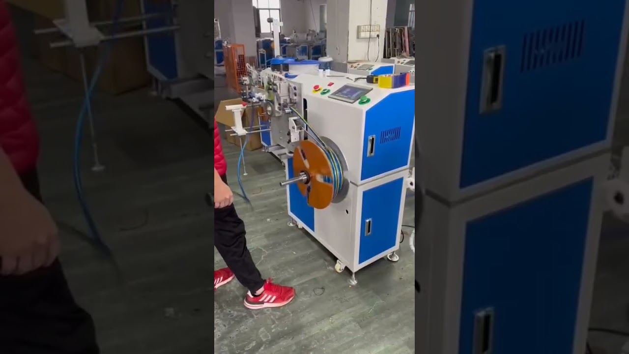 Automatisk meter-tælling, sortering, skæring & slangeoprulning - Live demo til luftslanger #fabrik