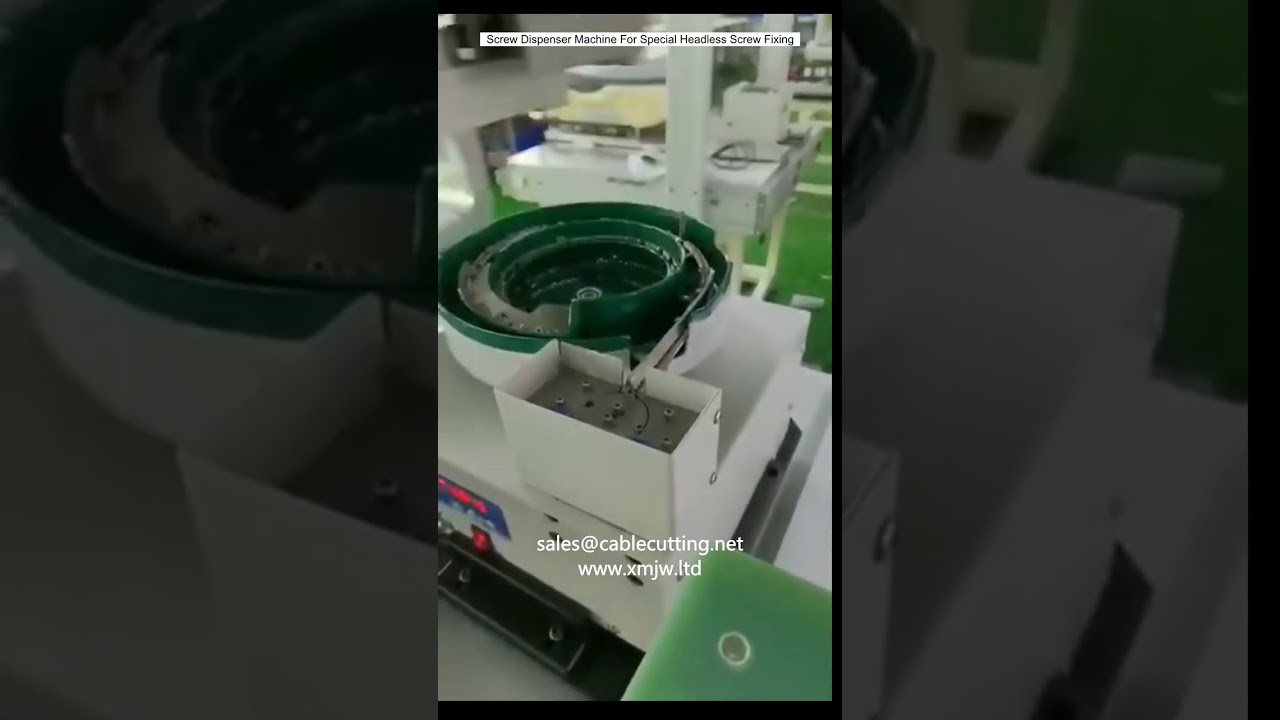Special maskinskrue dispenser til hovedløse skruer