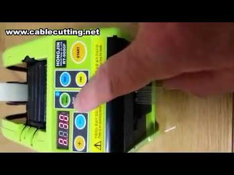 Rund automatisk klæbebåndskærer og dispenser
