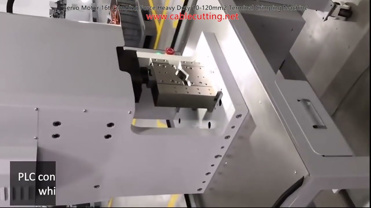Kraftig servomotor krympepresse – 16 tons, 10-120 mm² terminalkrymper