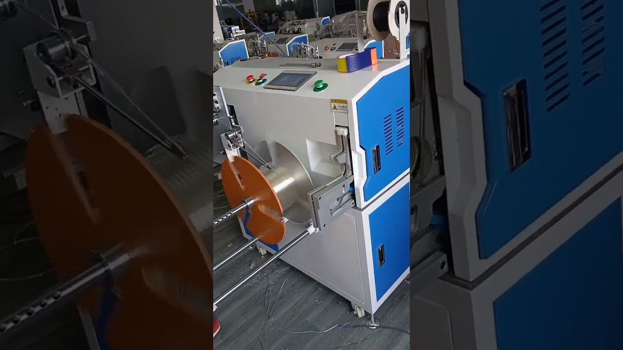Fuldautomatisk maskine til pneumatikslanger: Optælling, sortering, skæring, rulning & binding