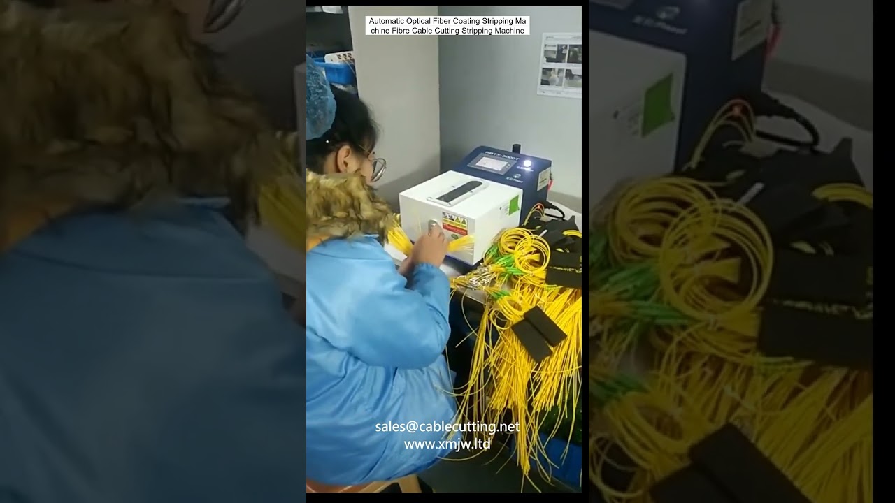 Automatisk optisk fibercoating afisoleringsmaskine - Fiberkabel skære- og afisoleringsmaskine