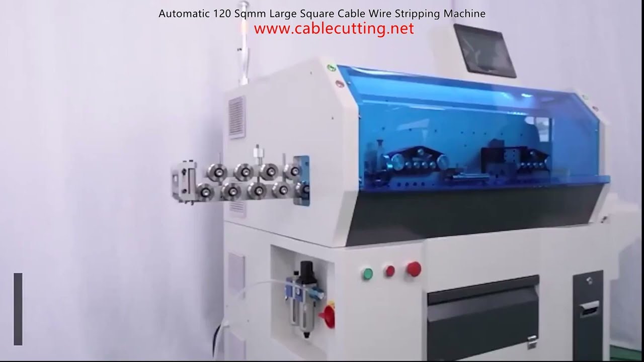 Automatisk kabelafisoleringsmaskine til store firkantede kabler op til 120 Sqmm