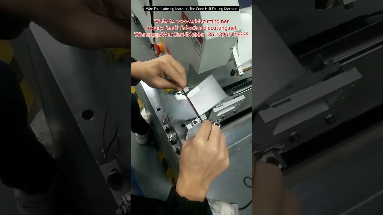 Effektiv trådfoldnings- og stregkodehalvfoldningsmaskine til emballageautomatisering