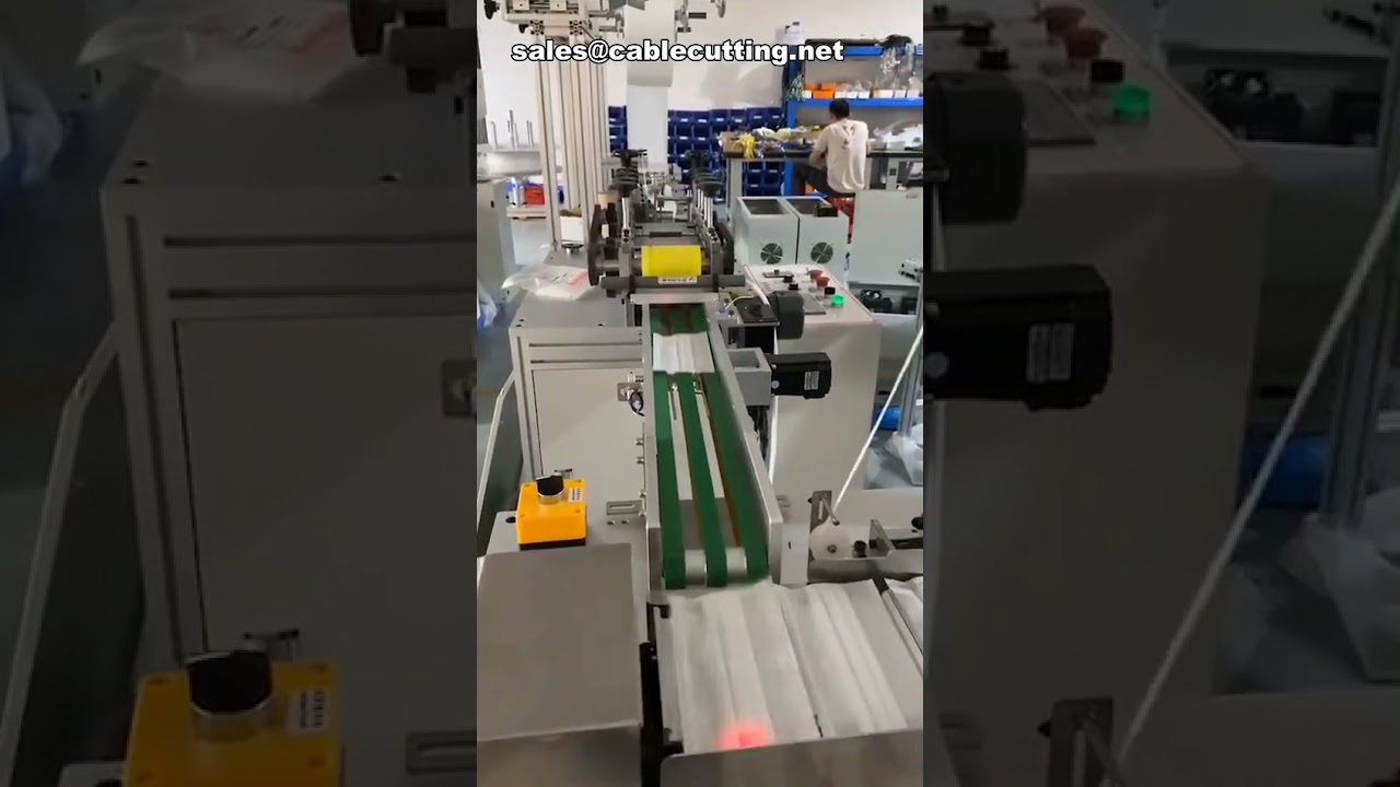 Fuldautomatisk to-træk produktionslinje til engangsflade masker