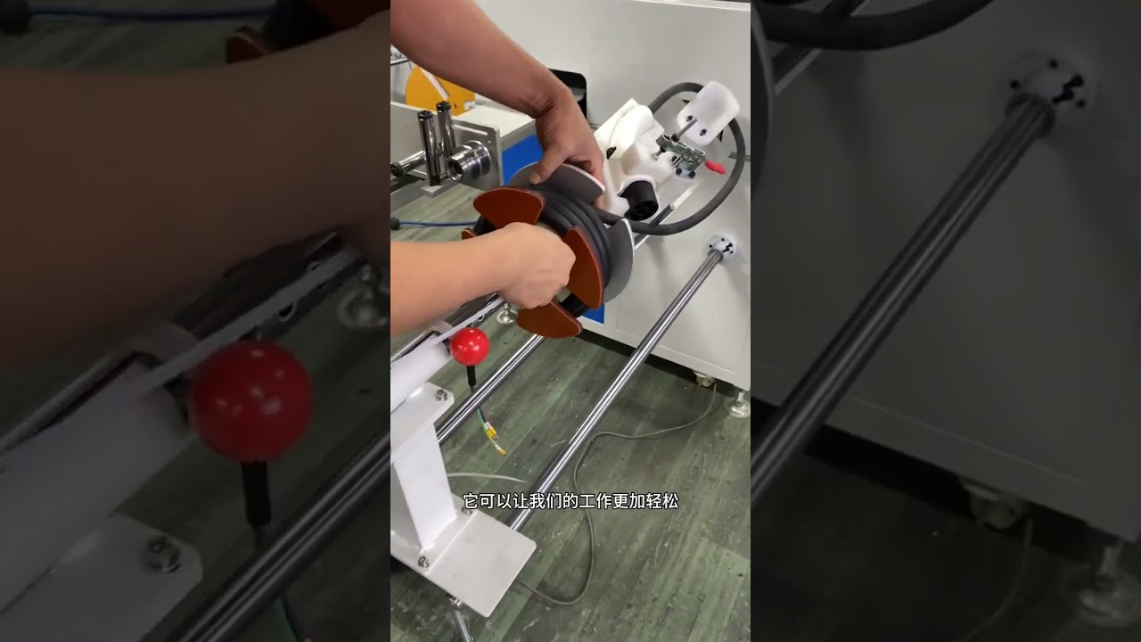 Effektiv viklemaskine til EV-ladekabler | Produktion på fabrik