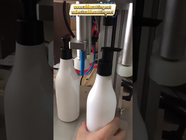 Bordmodel skruelågsmaskine til spray- og PET-flasker - effektiv flaskelukning