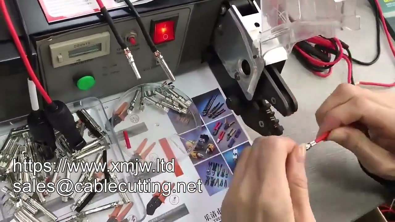 220V/110V Elektrisk Terminalkrympemaskine - Krymper alle typer terminaler med høj præcision