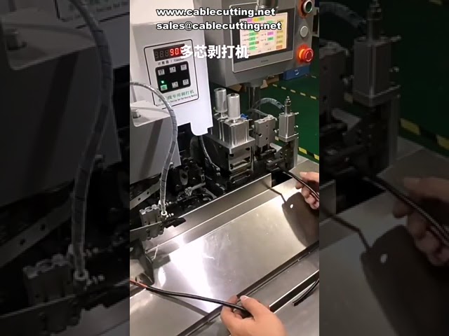 Effektiv multi-core tråd-stripping & terminalpresningsmaskine – automatisk wireforberedelse