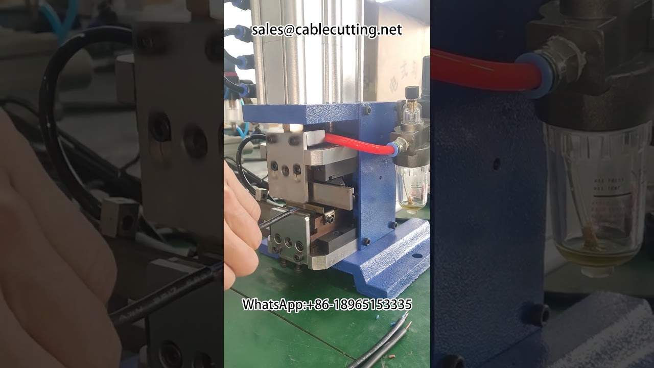 Effektiv afisolerings- og snoemaskine til kabler | #maskine #kabelafisolering #fabrik