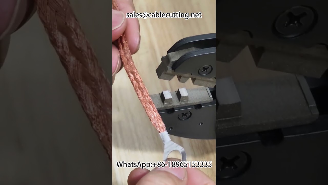 Elektrisk terminalkrympemaskine – præcis krympning af 0,25-16 mm² kabler