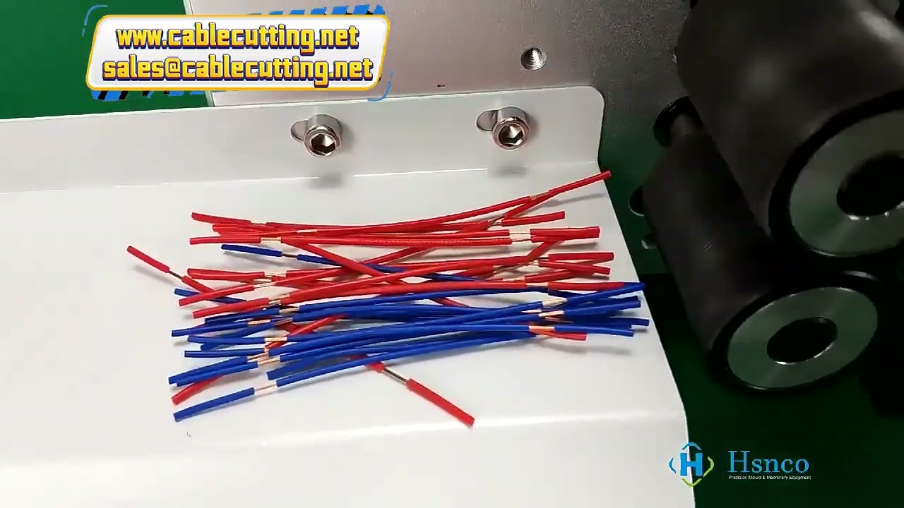Automatisk trådskærings- og afisoleringsmaskine med hårdmetalblad til 2-5 mm² kabler