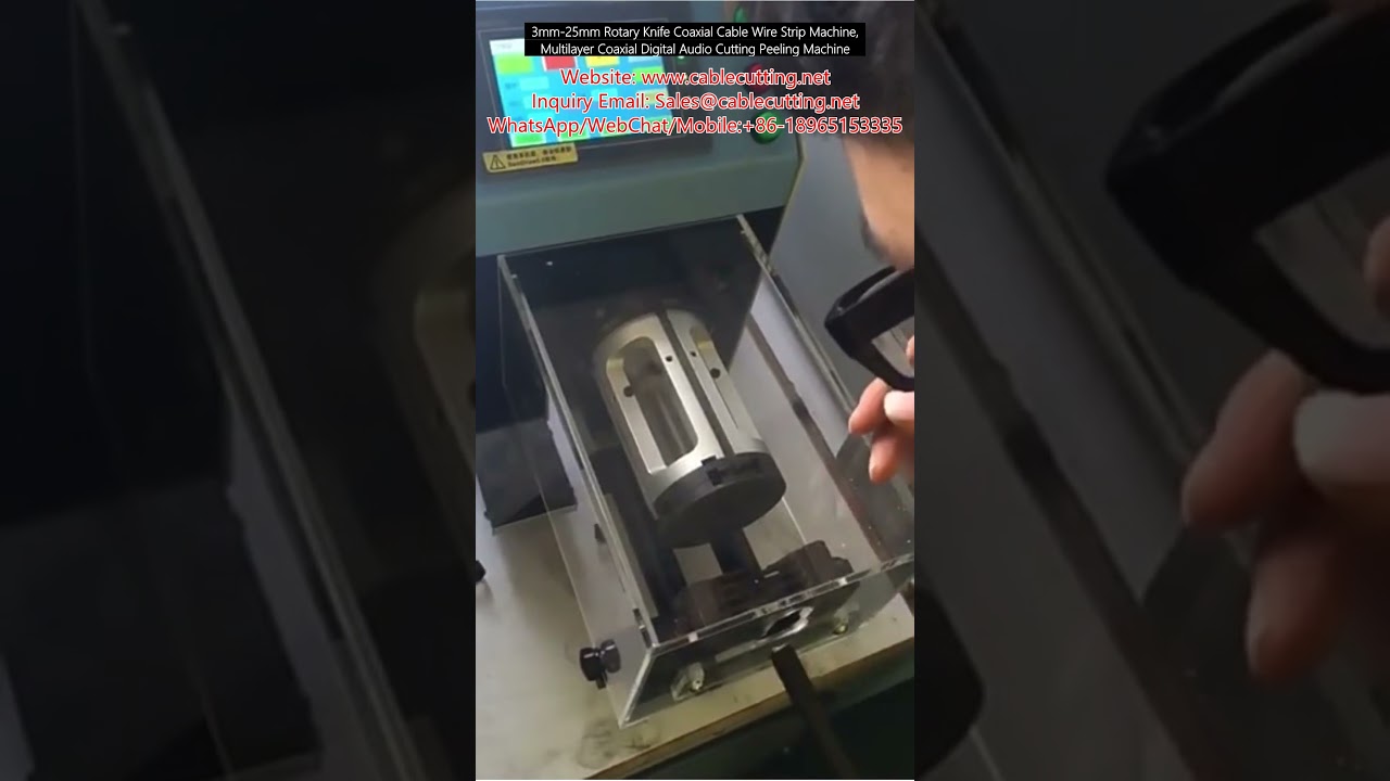 3-25 mm roterende kniv afisoleringsmaskine til koaksialkabel – flerlags digital lyd & kabelstripning