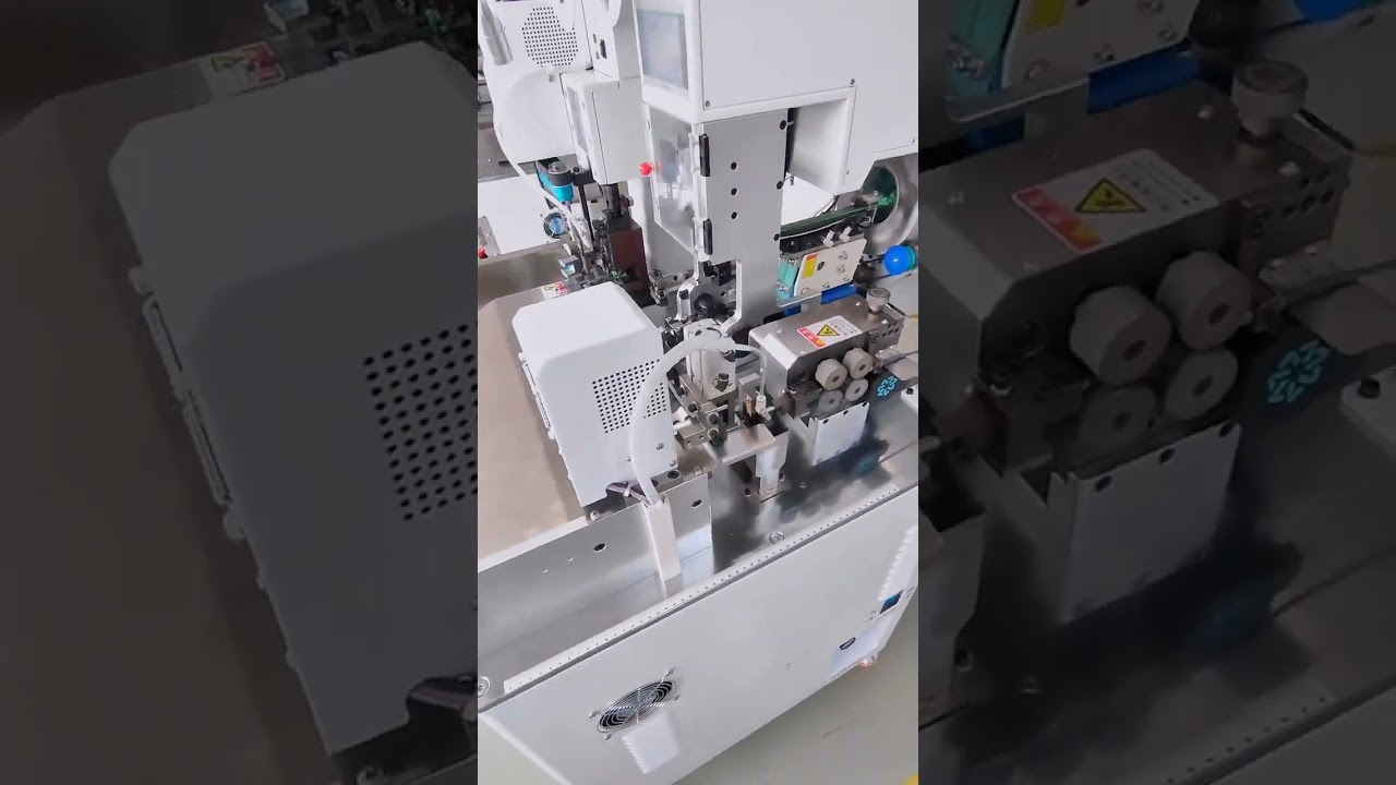 Automatisk forarbejdning af vandtætte højstrømsledningsnet til biler #factory #machine #copper