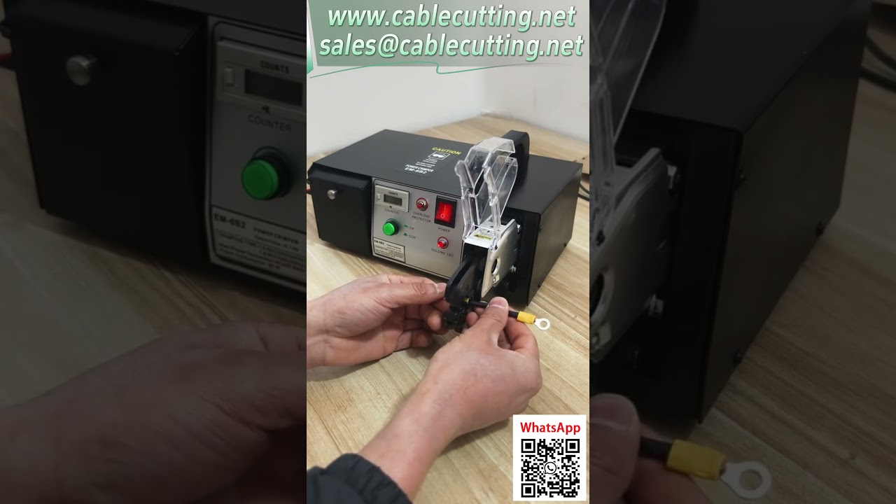 EM 6B2 Elektrisk Terminalpressemaskine – Velegnet til mange terminaler med flere matricer #trådbearbejdning #automatisering