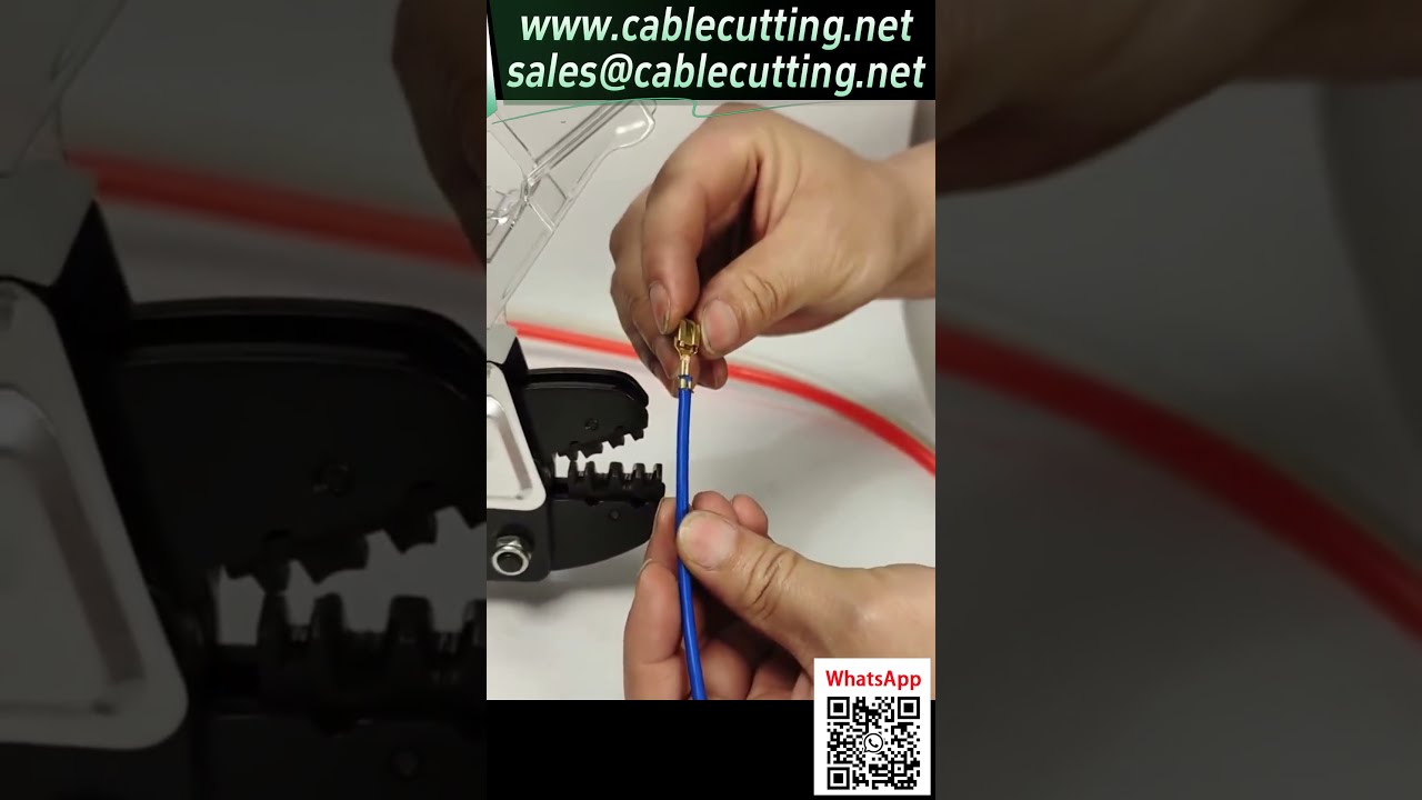 Pneumatisk terminalkrympemaskine – Multifunktionel krympeapplikationsdemonstration