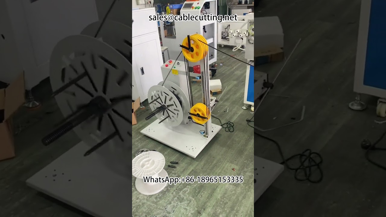Automatisk meter-tællende vikle- og bindemaskine – store ruller opdelt i små ruller