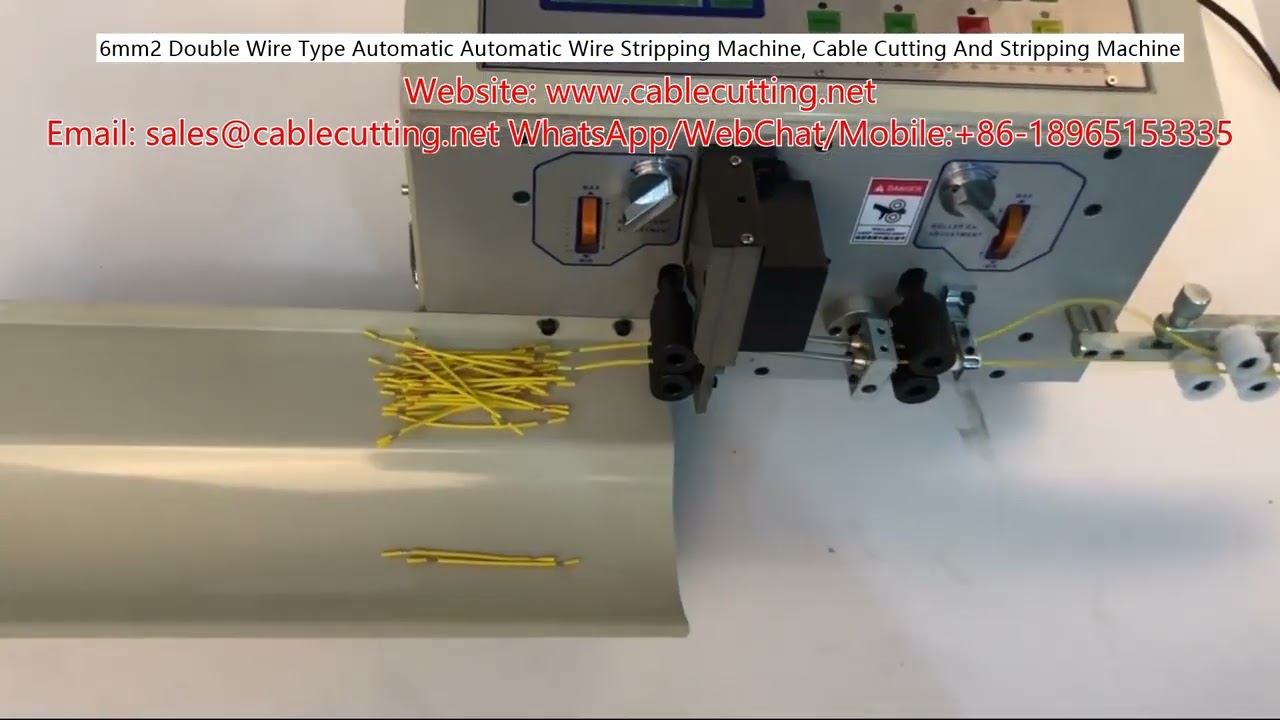 6mm² dobbeltleder automatisk afisoleringsmaskine – præcis kabel skæring og afisolering