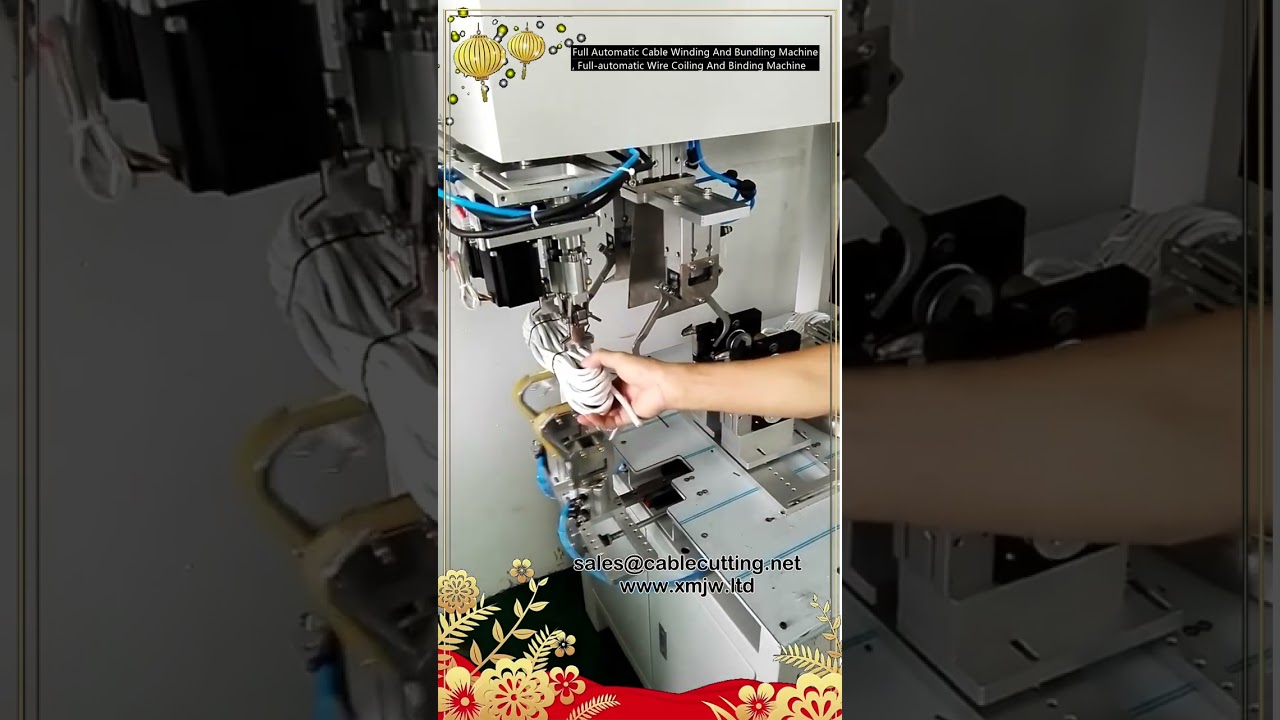 Fuldautomatisk kabelviklings- og bundtmaskine | Effektiv trådspoling og binding